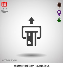 Insert credit card icon. Shopping sign. Bank ATM symbol. 