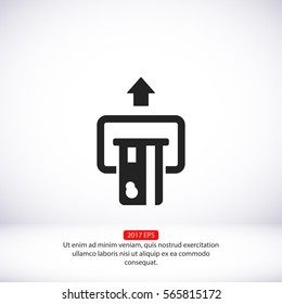 Insert credit card icon. Shopping sign. Bank ATM symbol. 
