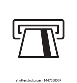 Insert credit card icon in trendy outline style design. Vector graphic illustration. Suitable for website design, logo, app, and ui. Editable vector stroke. EPS 10.