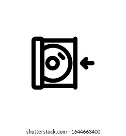 insertar icono de disco. Perfecto para aplicaciones, web, logotipo y plantilla de presentación. estilo de línea de diseño de icono
