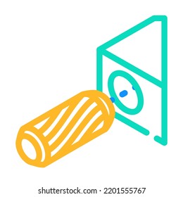 insert furniture dowel assembly furniture color icon vector. insert furniture dowel assembly furniture sign. isolated symbol illustration