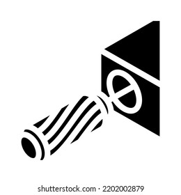 insert furniture dowel assembly furniture glyph icon vector. insert furniture dowel assembly furniture sign. isolated symbol illustration