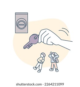 Insert the key to unlock. take security seriously