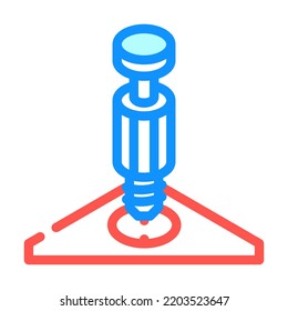 insert metal screw assembly furniture color icon vector. insert metal screw assembly furniture sign. isolated symbol illustration