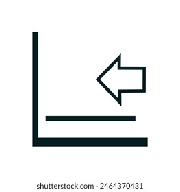 Insert paper symbol. Vector Illustration.