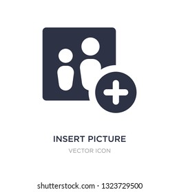 insert picture icon on white background. Simple element illustration from UI concept. insert picture sign icon symbol design.