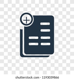 Insert vector icon isolated on transparent background, Insert transparency logo concept