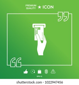 Inserting credit card icon