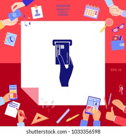 Inserting credit card icon