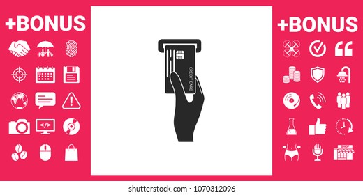 Inserting credit card icon