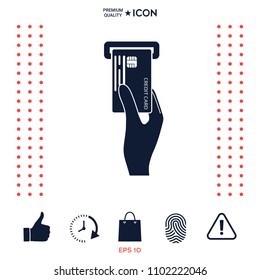 Inserting credit card icon