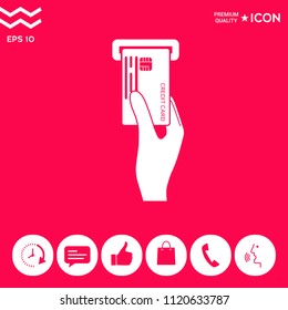 Inserting credit card icon
