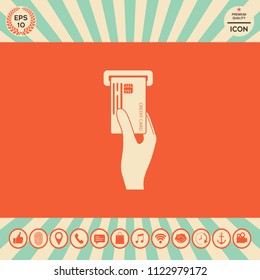 Inserting credit card icon