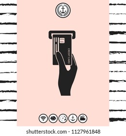 Inserting credit card icon