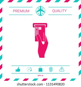 Inserting credit card icon