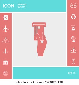 Inserting credit card icon