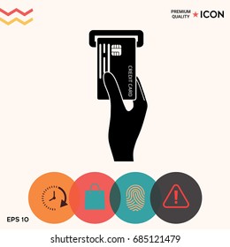 Inserting credit card icon