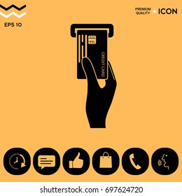 Inserting credit card icon