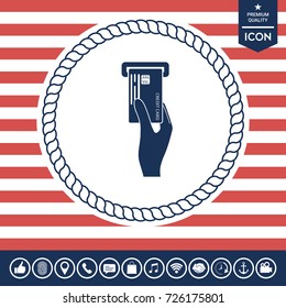 Inserting credit card icon