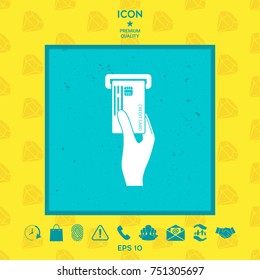 Inserting credit card icon