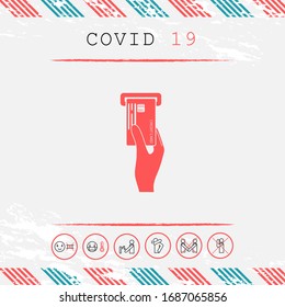 Insertando icono de tarjeta de crédito. Elementos gráficos para el diseño