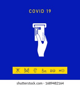 Insertando icono de tarjeta de crédito. Elementos gráficos para el diseño