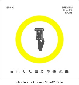 Insertando un icono de tarjeta de crédito. Elementos gráficos para su diseño