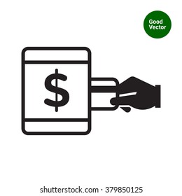 Inserting credit card into ATM