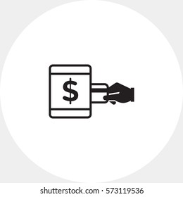 Inserting credit card into ATM