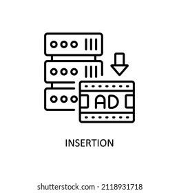 Insertion Vector Outline icons for your digital or print projects.