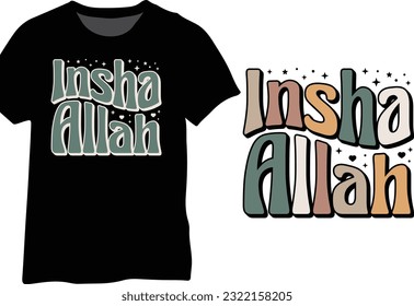 Insha Allah Typography, Muslim Motivational Quotes, Islamic Inspirational Quotes