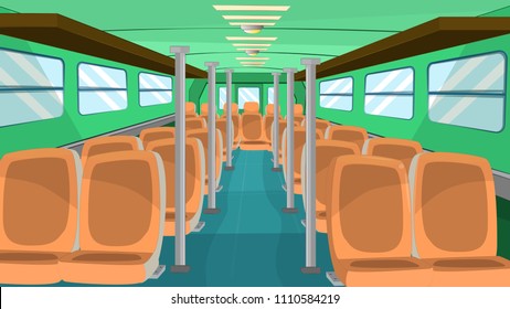 Inside Bus - Cartoon Background 