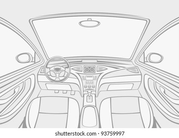 車 ダッシュボード のイラスト素材 画像 ベクター画像 Shutterstock