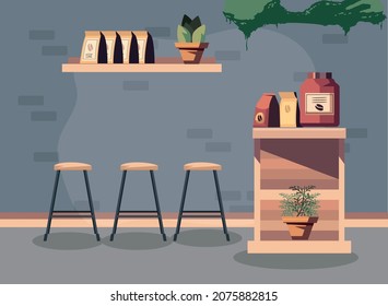 inside of cute coffee store