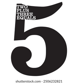 
inside 
five with two plus three eQuals posts