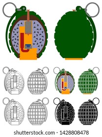 Inside the hand grenade mechanism