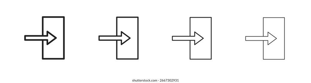 Ícone interno simples vetores pretos pacote. Elemento infográfico de design
