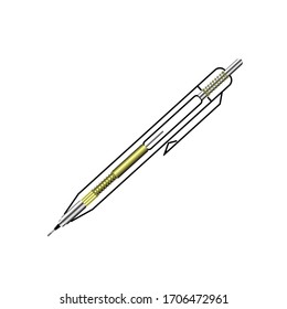 inside machanic pencil with lead