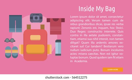 Inside My Bag Conceptual Banner