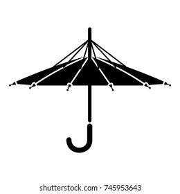 Inside out umbrella icon. Simple illustration of inside out umbrella vector icon for web