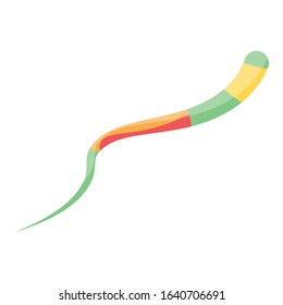 Inside parasite worm icon. Isometric of inside parasite worm vector icon for web design isolated on white background