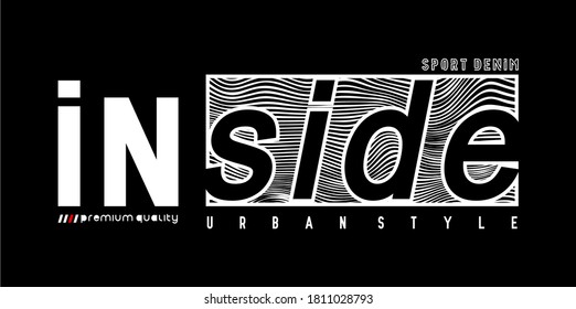 inside typography design for print t shirt