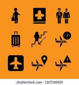 inside, weekend, looking and life icon set. Vector illustration for web and design.