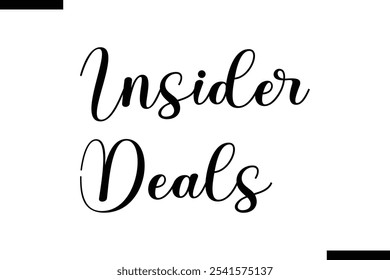 Insider deals Stylish Typography Text On White Background