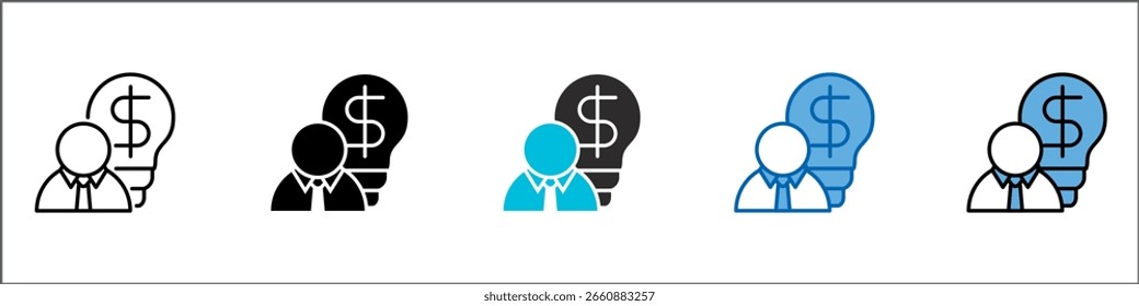 Ilustração de Múltiplos Estilos do Pacote de Ícones do Insider