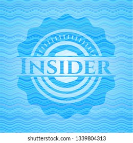 Insider light blue water badge.