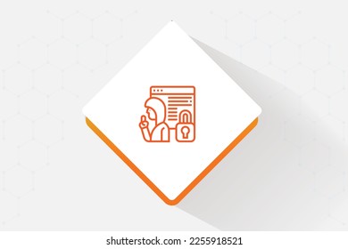 Insider Threat Solutions icon vector design