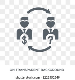 Insider trading icon. Trendy flat vector Insider trading icon on transparent background from Business  collection. 