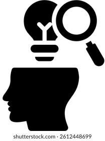 Insight Analysis Icon Glyph Vector Illustration