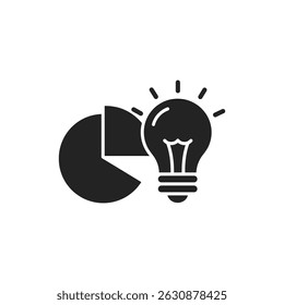 Insight Analysis with Pie Chart Merging with Lightbulb for Innovation